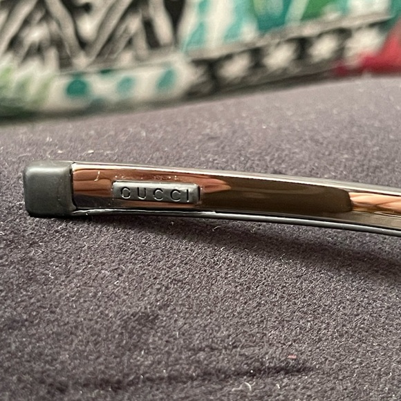 GUCCI SUNGLASSES black/silver EUC…Men’s… Full Inclusion … Authentic.. - Picture 5 of 9